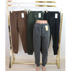 Штани жіночі утеплені флісом спортивного стилю , р.3-7XL з кишенями Kenalin