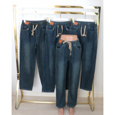 Джинси жіночі на щільному флісі , з кишенями , р.3XL-6XL Kenalin