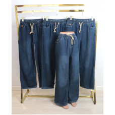 Джинси жіночі на щільному флісі , з кишенями , р.3XL-6XL Kenalin