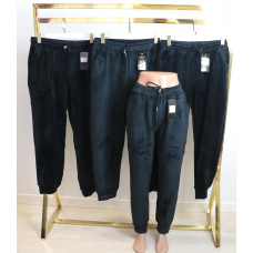 Велюрові жіночі штани на хутрі на манжеті р. 4XL-8XL Kenalin