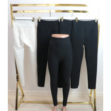 Трендові лосини в рубчик на щільному флісі , широкий пояс, хороша утяжка з мембраною р. XXS-3XL Золото