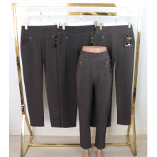 Жіночі теплі штани, на хутрі,класичного стилю шоколад 10ХL-12XL Золото