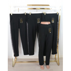 Жіночі теплі штани, на хутрі, зі стразами побоках 8ХL-10XL Золото