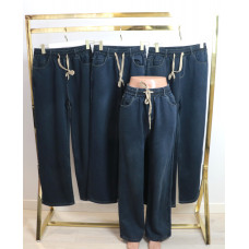 Джинси жіночі прямі на щільному флісі , з кишенями , р.3XL-10XL Ластівка