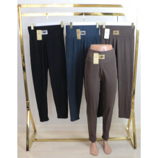 Жіночі лосини в рубчик на тонкій байці з широким поясом р.2\5 XL Kenalin