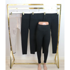 Трендові лосини гладенькі на щільному флісі , широкий пояс, хороша утяжка р. XXS-3XL Kenalin