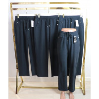 Жіночі брюки в дрібну клітинку з карманами БАТАЛ 3/4XL-6/7XL Kenalin