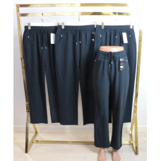 Жіночі брюки в дрібну клітинку з карманами БАТАЛ 3/4XL-6/7XL Kenalin