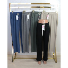 Трендові жіночі полегшенні джинси р.L-6ХL талія на резинці та шнурівці Dasire