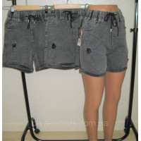 Жіночі джинсові шорти з потертостями (р.25-30) Kenalin