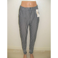 Жіночі літні штани в смужку та зав'язкою на поясі Kenalin