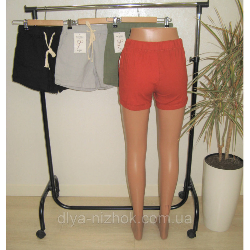 Купити Короткі  жіночі  шорти на шнурівці  різні кольори   р.( 2XL-4XL) Ластівка оптом