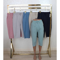 Бриджі жіночі  льон  кольорові р. 3XL- 7XL Kenalin