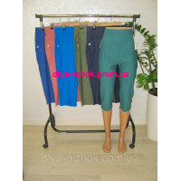 Жіночі літні легінси-капрі різні кольори Батал р. 3-7XL Kenalin