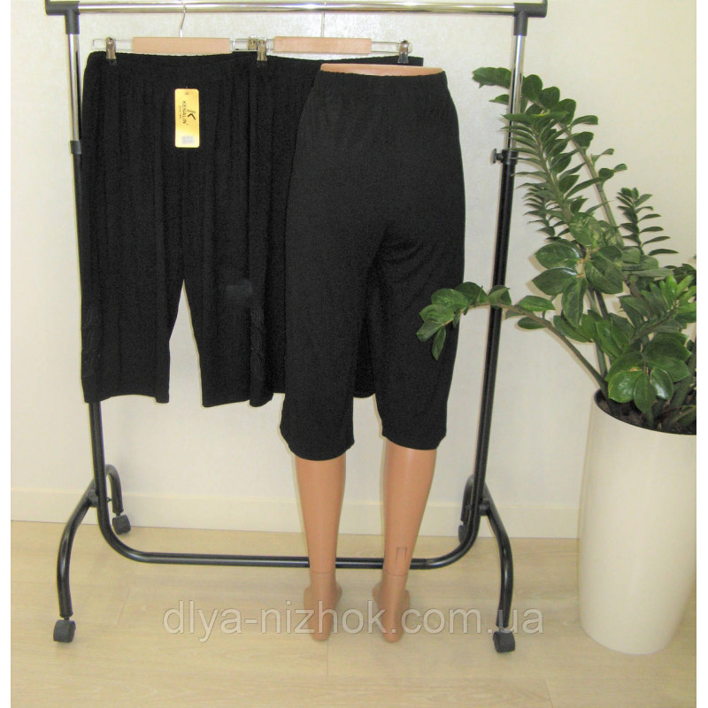 Купити Трикотажні бриджі з мереживом внизу жіночі, р. 3XL до 8XL. 