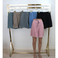 Жіночі кольорові  джинсові шорти на шнурівці та  карманами     (р.2XL-6XL ) Kenalin