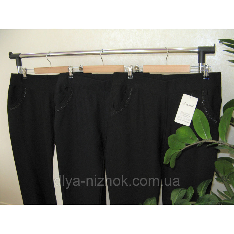 Купити Жіночі  брюки  з  карманами 8-10XL    Класика Золото оптом