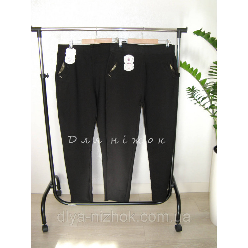 Купити Жіночі штани якісна якість чорні L-6XL JuJube оптом