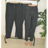 Джинси МОМ  жіночі на тонкому флісі , з  кишенями  та зав'язками на поясі , р.2XL-6XL Kenalin