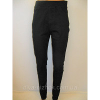 Жіночі лосини  , джинсові,  кишенями, чорні 3XL-6XL KENALIN