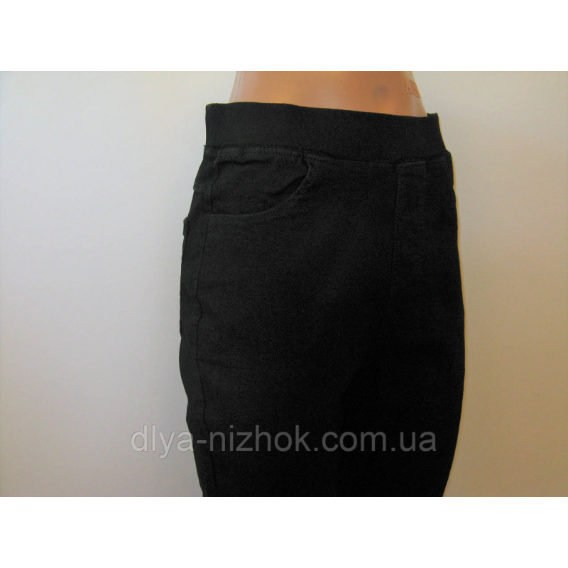 Купити Жіночі лосини  , джинсові,  кишенями, чорні 3XL-6XL KENALIN оптом