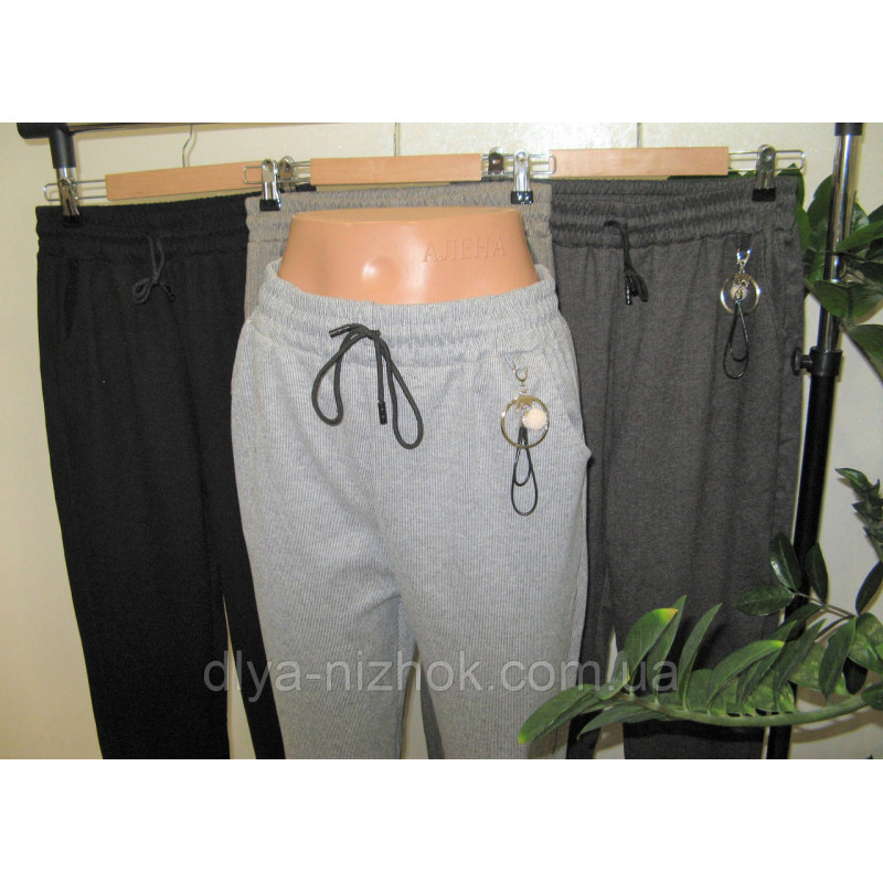 Купити Штани  жіночі , в рубчик ,  з  карманами р. 3-6 XL Kayadan оптом