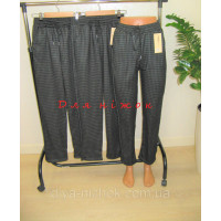 Жіночі штани в дрібну карту з кишенями та зав'язкою на поясі Батал Kenalin