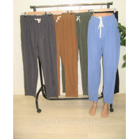 Жіночі демісезонні вельветові штани з вирізом для взуття 