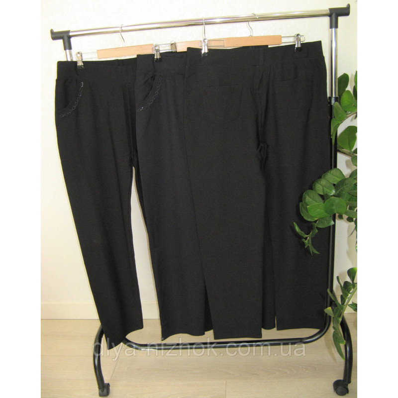 Купити Жіночі  брюки  з  карманами 8-10XL    Класика Золото оптом