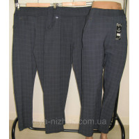 Жіночі лосини-штани в дрібну карту з кишенями Батал Kenalin