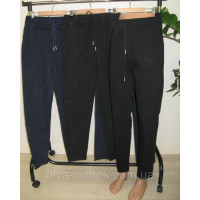 Джинси жіночі демісезонні батал з зав'язками на поясі , р.3XL-7XL Kenalin