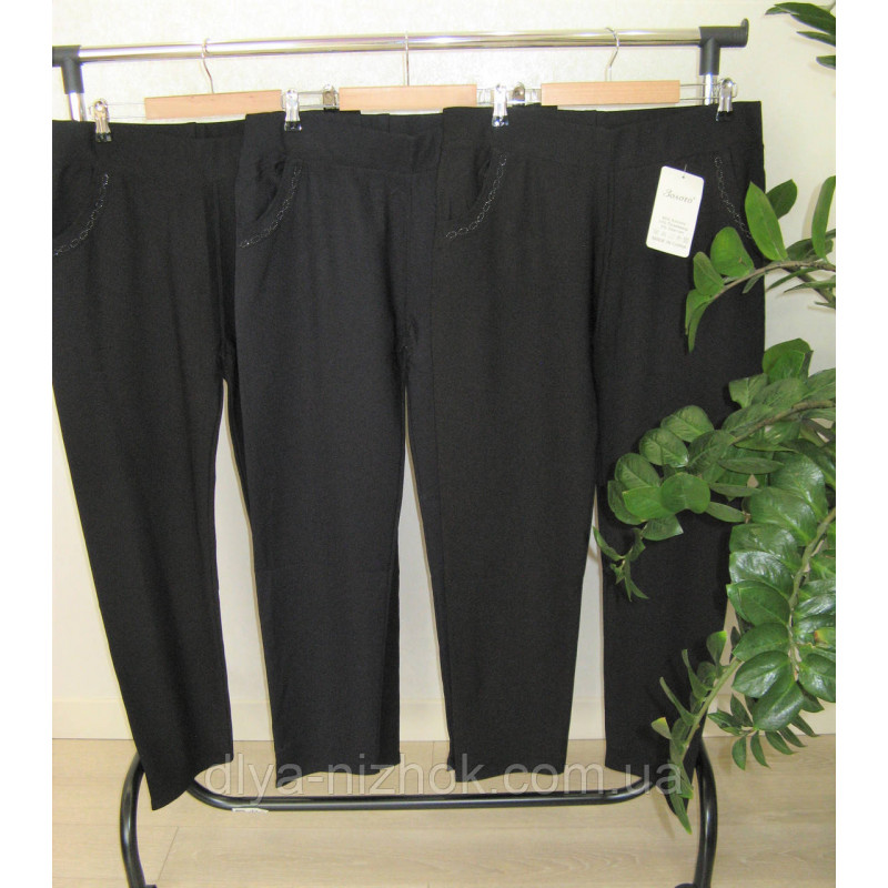 Купити Жіночі  брюки  з  карманами 8-10XL    Класика Золото оптом