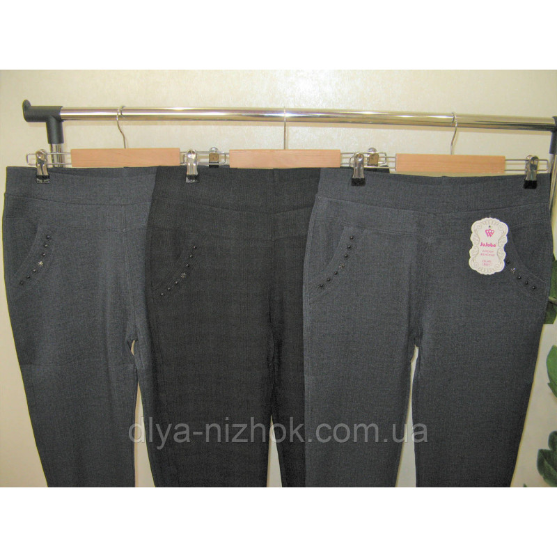 Купити Жіночі  брюки  з  карманами 2-8 XL   сірий ( меланж) Класика JuJube оптом