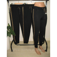 Лосини жіночі  спорт шик , норма,  з карманами і лампасом  ККО