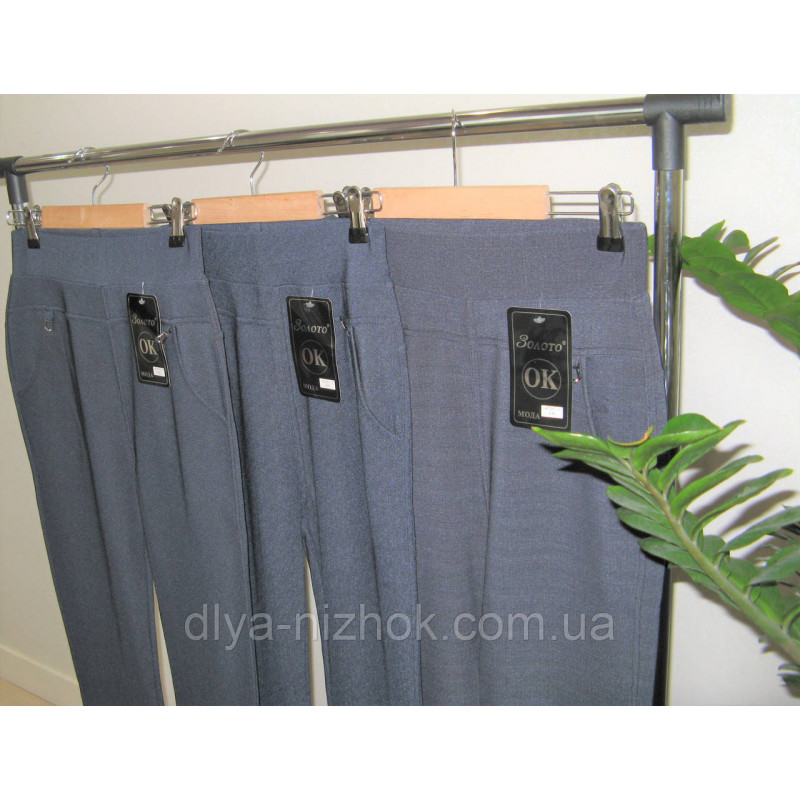 Купити Жіночі штани сірі (меланж) 2XL-4XL Золото оптом