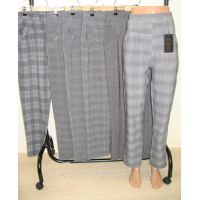 Штани жіночі демісезонні картаті Loosoo з кишенями (р. 5XL/6XL, 7XL/8XL)