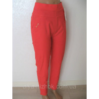 Штани жіночі в гарному кораловому кольорі Батал DASIRE