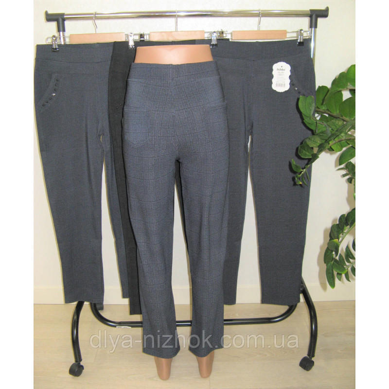 Купити Жіночі  брюки  з  карманами 2-8 XL   сірий ( меланж) Класика JuJube оптом
