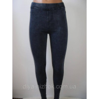 Жіночі лосини джинсові, Класика, з  кишенями, чорні та сині Ластівка