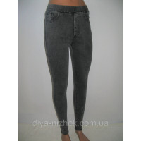 Модні жіночі джинси зі стразами, сірого кольору KENALIN