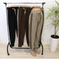 Жіночі демісезонні штани  мікровельвет на манжеті   2ХL-6XL Kenalin