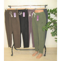 Жіночі демісезонні штани плюш  прямі внизу   2ХL-6XL  Kenalin