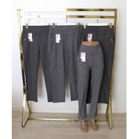 Штани жіночі демісезоні L - 6XL,   клітинка Dasire Польща