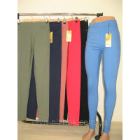 Яскраві літні жіночі котонові джегінси різні кольори S — XL норма Kenalin