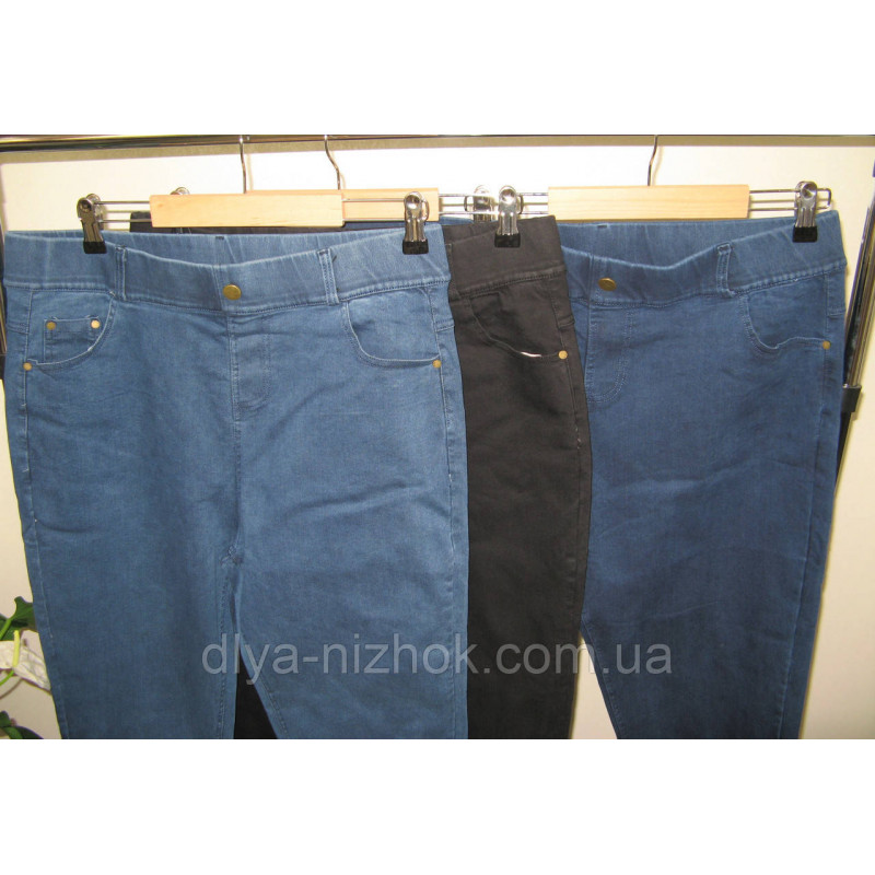 Купити Жіночі лосини  , Батал (6-9XL) джинсові, с  кишенями, різні кольори KENALIN оптом
