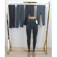 Лосини жіночі , сірі ,  безшовні , з широким поясом GreeNice