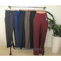 Жіночі лосини-штани в дрібну карту з кишенями 4-8 XL Kenalin