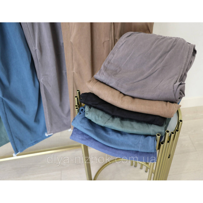 Купити Трендові   жіночі  джинси палаццо    р.4-7XL  талія на резинці та шнурівці Kenalin оптом