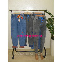 Джинси жіночі стрейч із потертостями та яскравими латками Норма 25-30 KENALIN