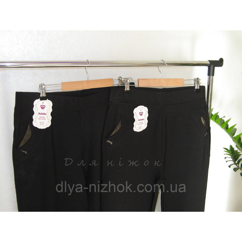 Купити Жіночі штани якісна якість чорні L-6XL JuJube оптом